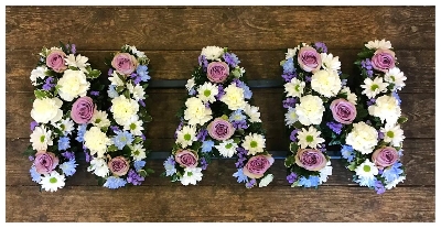 Nan in Lilac Blue & White