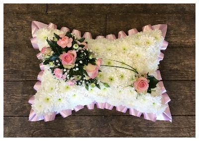 Based Pillow Pink and White