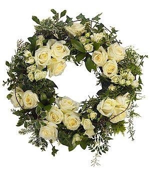 White Rose Wreath.