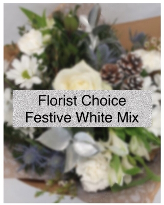 Florist Choice Snowy Festive Hand Tied