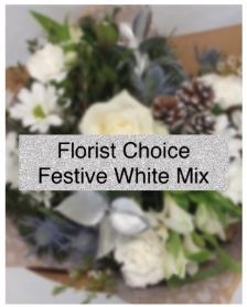 Florist Choice Snowy Festive Hand Tied
