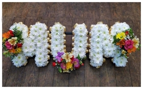 Mum with Vibrant Floral Posies